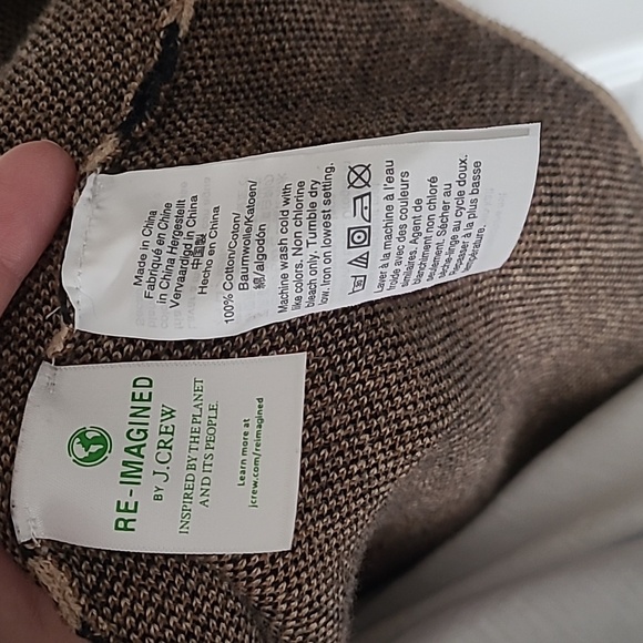 J. Crew Factory Schoolboy Sweater Blazer Animal Print Medium - Picture 9 of 11